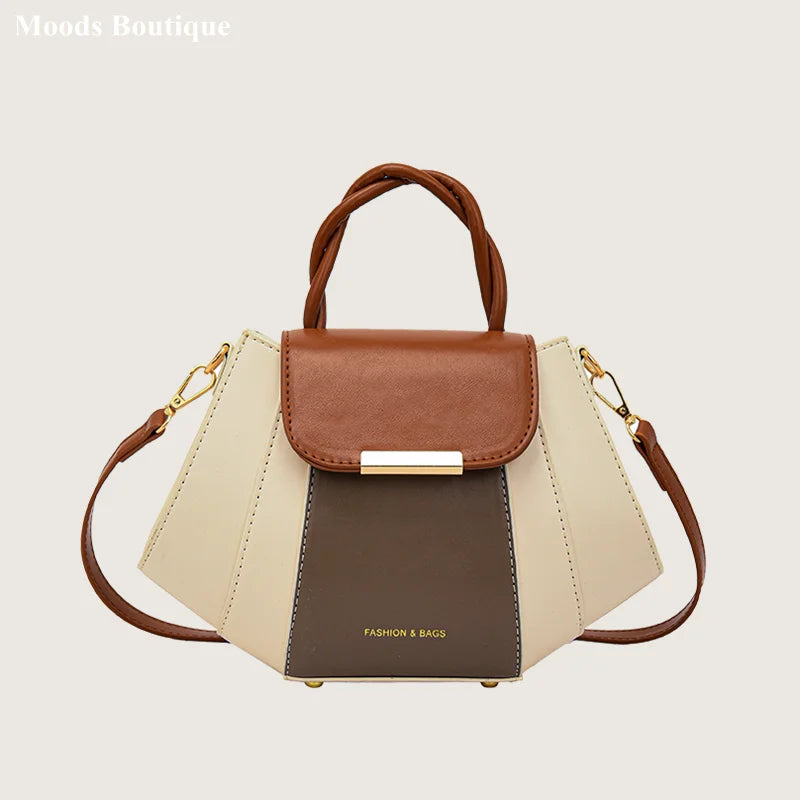 bolsa feminina bolsa feminina transversal bolsas grife luxo MOODS Contraste Cor Top-alça Sacos Para As Mulheres Patchwork Grande Capacidade Ombro Crossbody Shell Saco 2023 Designer De Luxo Bolsas