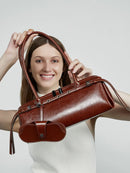 2025 nova bolsa de ombro feminina de couro genuíno luxo senhoras bolsa baguette saco feminino commuter compras axilas saco