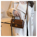 Outono inverno bolsa crossbody feminina commuter bolsa elegante retro pequeno quadrado saco versátil multi-funcional ombro único s