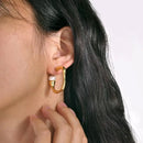 Luxo pérola brincos para mulheres, ouro 18k cheio, senhora menina designer de jóias, festa de casamento, presente de aniversário, lindo, nova chegada