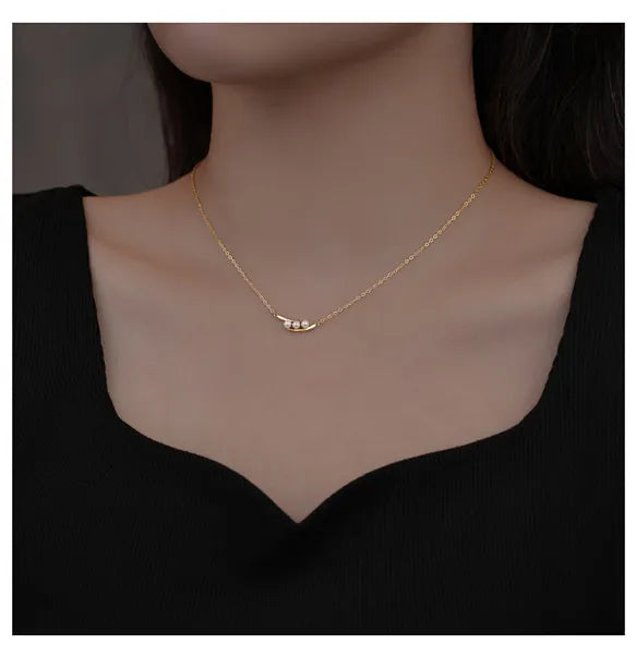 925 prata esterlina luz francesa luxo vintage geométrico pérola pingente colar para mulheres festa jóias acessórios