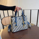 Bolsa tote de couro minimalista de luxo para mulheres design inspirado no vintage bolsa mensageiro elegante bolsa de ombro com zíper