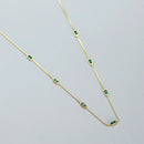 Woozu real 925 prata esterlina moda elegante verde quadrado zircão colar para mulher caixa de festa encantos gargantilha jóias presente