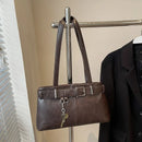 Casual sólido compartimento interior sacos de ombro sacos de ombro grande capacidade venda quente sacos para mulheres zíper pu bolsas femininas