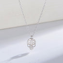 Colar pingente de caveira em prata esterlina 925 para mulheres oco, personalizado, hip hop, exclusivo, jóias da moda, banhado a ouro 14k, zircão