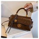 Outono inverno bolsa crossbody feminina commuter bolsa elegante retro pequeno quadrado saco versátil multi-funcional ombro único s