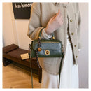 Outono inverno bolsa crossbody feminina commuter bolsa elegante retro pequeno quadrado saco versátil multi-funcional ombro único s