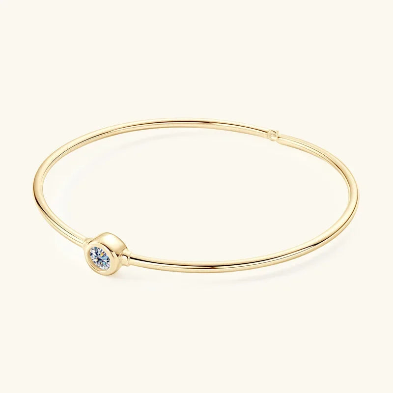 S925 prata esterlina 18k banhado a ouro branco 5mm corte redondo vvs1 d real gra moissanite diamantes pulseiras jóias finas presente