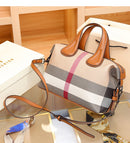 Bolsa de Ombro Feminina Xadrez, Bolsas Femininas Boston, Moda de Luxo, Messenger Bags, Designer de Marca, Bolsas Crossbody Portáteis, 2023