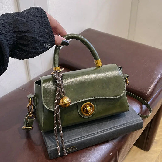 Outono inverno bolsa crossbody feminina commuter bolsa elegante retro pequeno quadrado saco versátil multi-funcional ombro único s