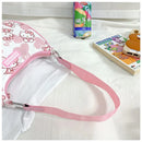 Miniso hello kitty bolsa de axilas para mulheres y2k sanrio kuromi mymelody bolsa mensageiro fofa meninas bolsa de ombro bolsa