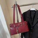 Casual sólido compartimento interior sacos de ombro sacos de ombro grande capacidade venda quente sacos para mulheres zíper pu bolsas femininas