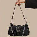 Bolsa retrô fosca nas axilas, nova bolsa baguete minimalista feminina, bolsa pequena crossbody de ombro único elegante e versátil