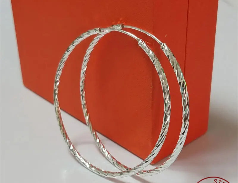 Senlissi - Brincos de argola femininos 18K AMARELO banhado a ouro 925 prata esterlina brincos de gota da moda C takoьги Kotyьца Kotyьц SL009