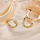 Luxo pérola brincos para mulheres, ouro 18k cheio, senhora menina designer de jóias, festa de casamento, presente de aniversário, lindo, nova chegada