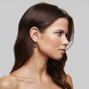 Brincos de argola abertos leves banhados a ouro 14K para mulheres, presente para mulheres, brincos de argola de ouro da moda, brincos de argola de prata