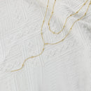 Colar de ouro para mulher 14k banhado a ouro/prata em forma de y pingente colar em camadas frisado corrente gota colares para presente feminino