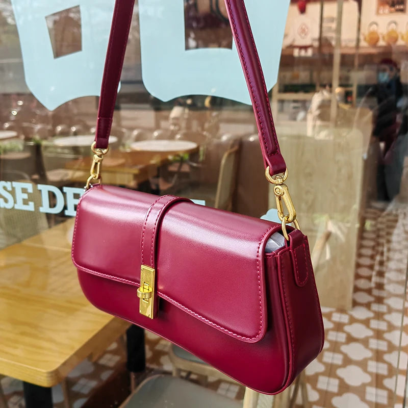 Designer de luxo feminino baguette saco alta qualidade couro genuíno bolsa ombro moda feminina crossbody sacos 2517