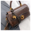 Outono inverno bolsa crossbody feminina commuter bolsa elegante retro pequeno quadrado saco versátil multi-funcional ombro único s