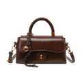 Outono inverno bolsa crossbody feminina commuter bolsa elegante retro pequeno quadrado saco versátil multi-funcional ombro único s