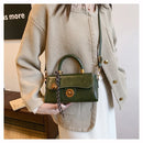 Outono inverno bolsa crossbody feminina commuter bolsa elegante retro pequeno quadrado saco versátil multi-funcional ombro único s