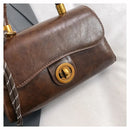 Outono inverno bolsa crossbody feminina commuter bolsa elegante retro pequeno quadrado saco versátil multi-funcional ombro único s