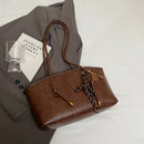 Bolsa de ombro de couro pu para mulheres 2025 primavera y2k tendência feminina bolsa crossbody bolsas e bolsas retrô sacola