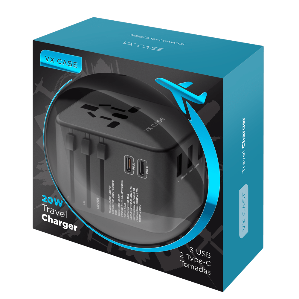 Adaptador Universal de tomadas