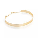 Bracelete De Ouro 18k Meia Lua