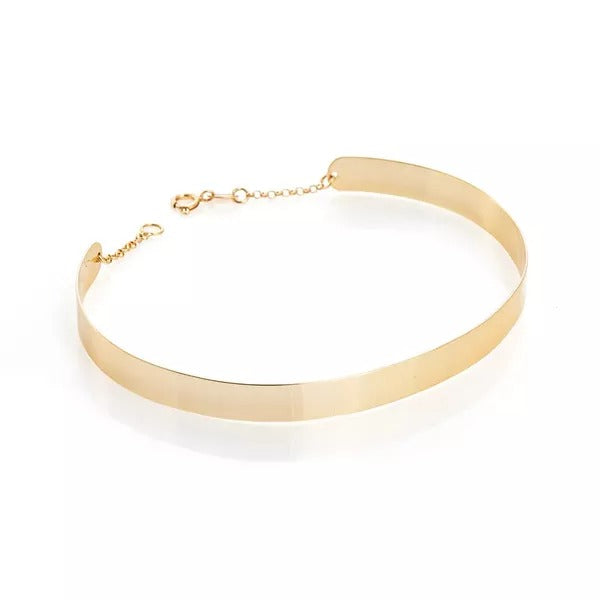 Bracelete De Ouro 18k Meia Lua