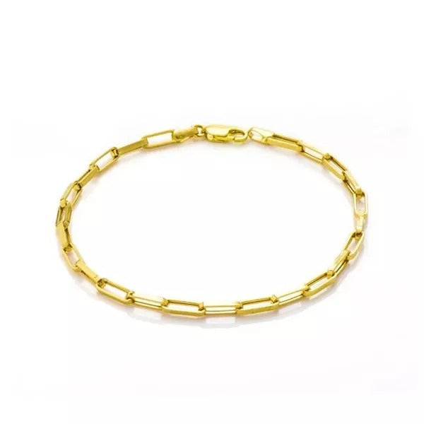 Pulseira De Ouro 18k Cartier Ovalada De 4,0mm Com 21cm