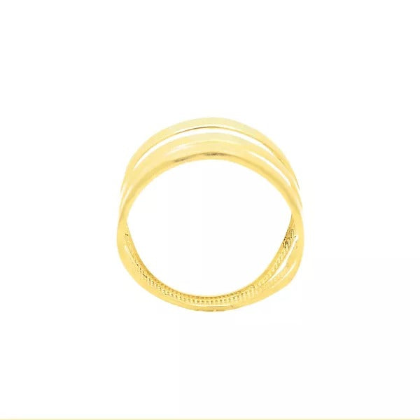 Anel De Ouro 18k Celeste
