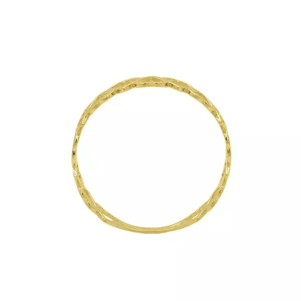 Anel de Ouro 18k Cheio de Amor