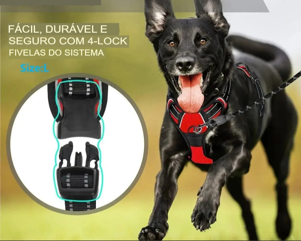 Coleira Peitoral para Cães - ControlPet Pro - Abraça o seu Cão com Segurança e Carinho.